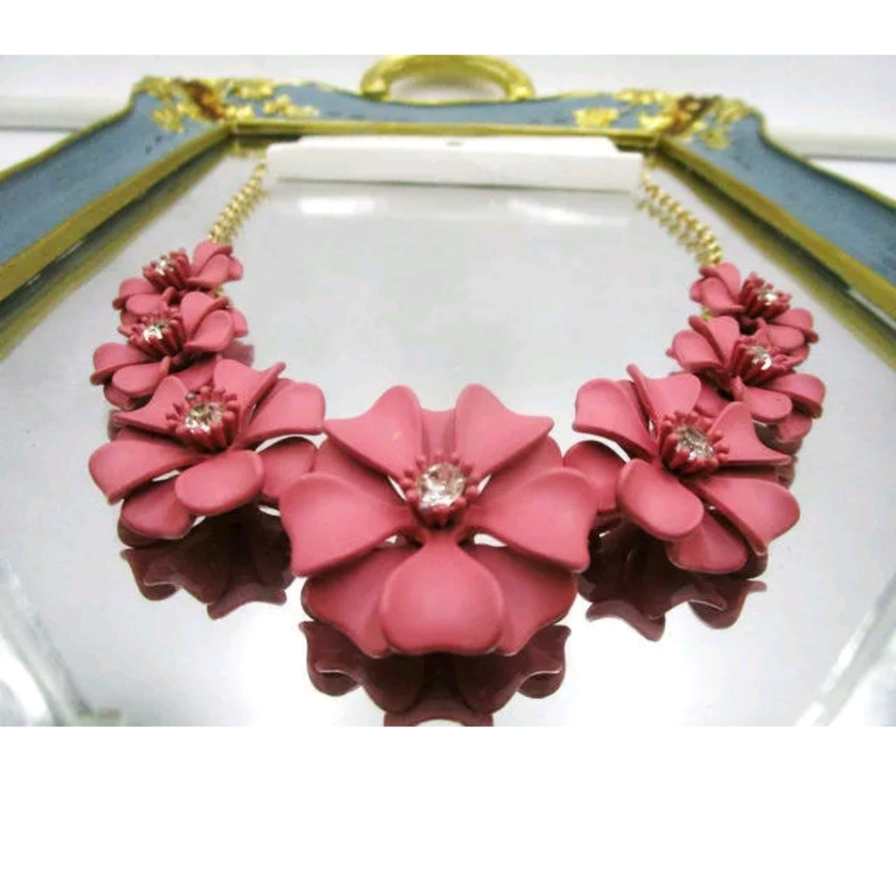 New pink crystal flowers n